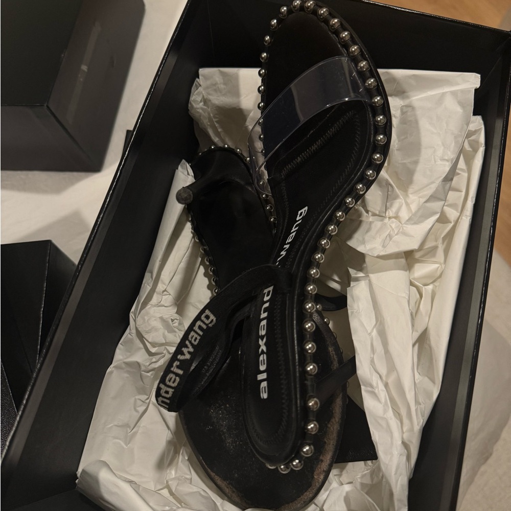 Alexander Wang Black Studded Heels